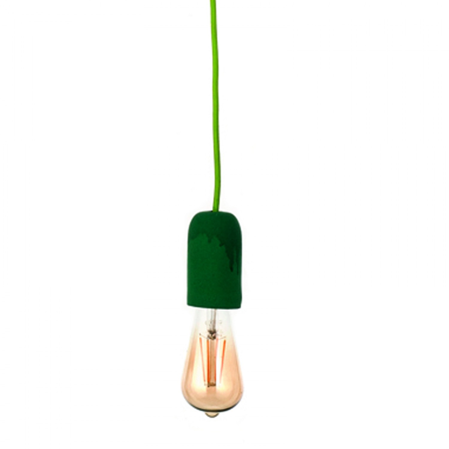 Κρεμαστό φωτιστικό πράσινο από τσιμέντο (4368-Πράσινο) Φωτιστικά