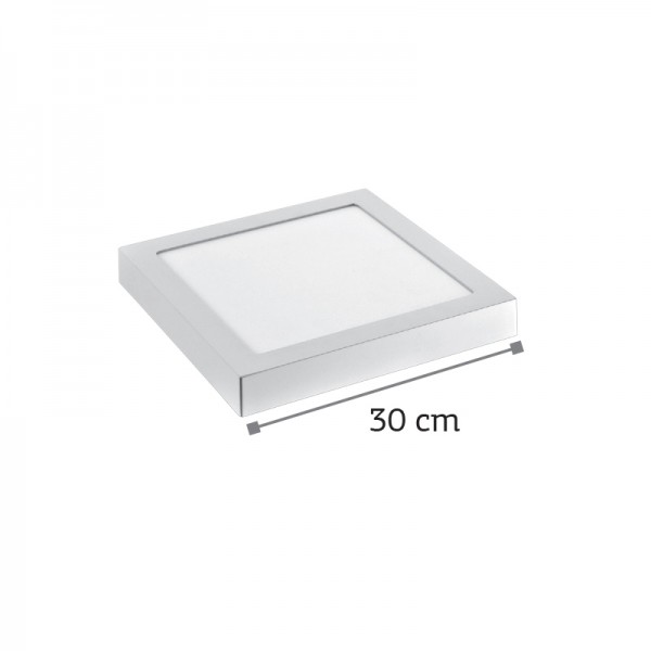 LED Mounted Panel 24watt Τετράγωνο 4000Κ Φυσικό Λευκό D:30cm (2.24.03.2)