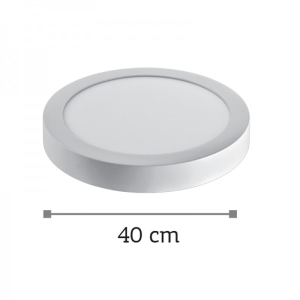 LED Mounted Panel 30watt Στρογγυλό 4000Κ Φυσικό Λευκό D:40cm (2.30.04.2)