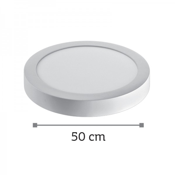 LED Mounted Panel 36watt Στρογγυλό 4000Κ Φυσικό Λευκό D:50cm (2.36.04.2)