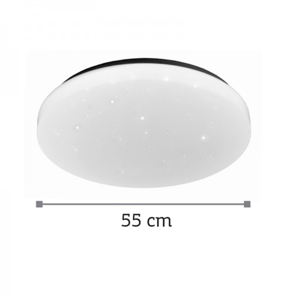 Πλαφονιέρα οροφής LED 36W 4000K από λευκό ακρυλικό D:55cm (42162-Α-Λευκό)