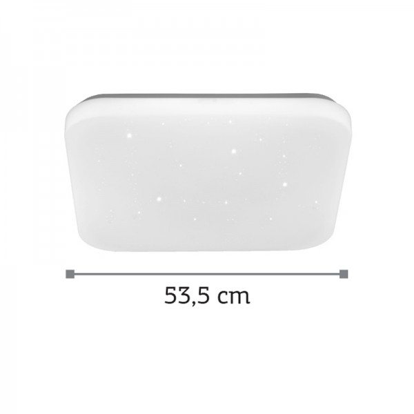 Πλαφονιέρα οροφής LED 42W 4000K από λευκό ακρυλικό D:53,5cm (42163-Α-Λευκό)