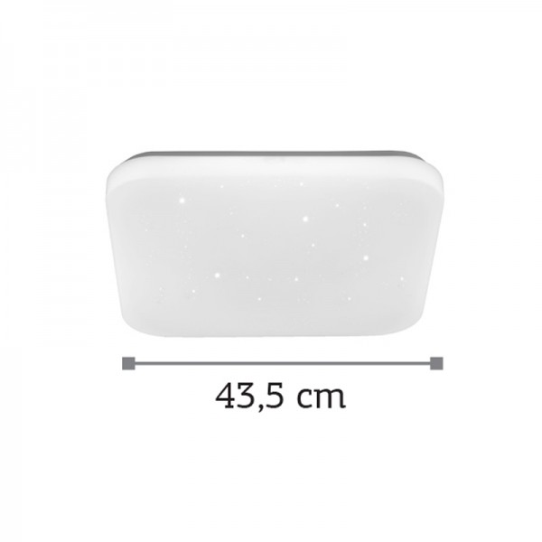Πλαφονιέρα οροφής LED 32W 4000K από λευκό ακρυλικό D:43,5cm (42163-B-Λευκό)