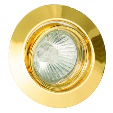Χωνευτό σποτ από χρυσό μέταλλο 1XGU10 D:9cm (43277-Χρυσό)