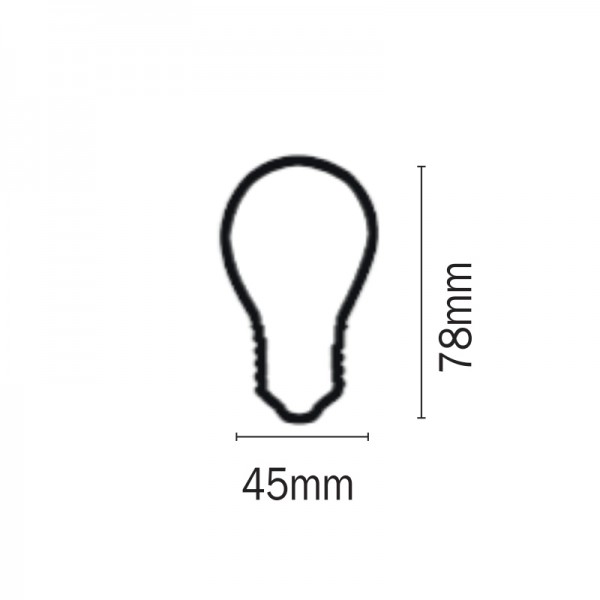 E27 LED Filament G45 5watt Φυσικό Λευκό  (7.27.05.13.2)  Λαμπτήρες LED