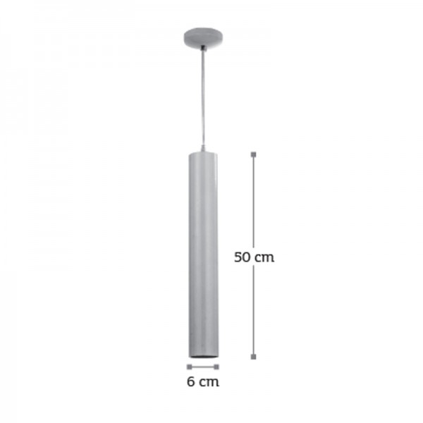 Κρεμαστό φωτιστικό από λευκό μέταλλο 1XGU10 D:50cm (4505-WH-ΚΡΕΜΑΣΤΟ)