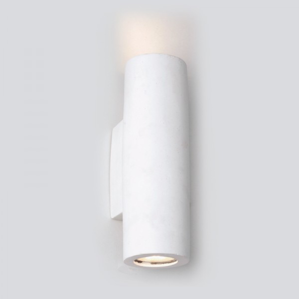 Επιτοίχιο φωτιστικό λευκό από γύψο 2XGU10 D:25cm (43404)