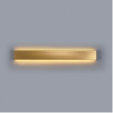 Επιτοίχιο φωτιστικό LED 16W 3000K από χρυσαφί μέταλλο D:80cm (43013-GL)