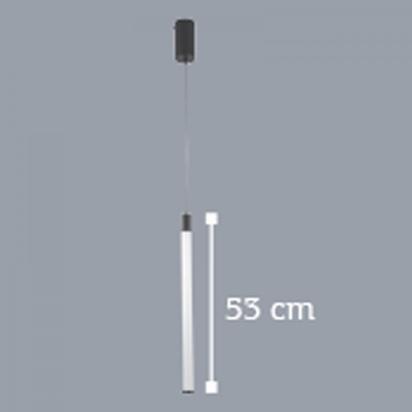 Κρεμαστό φωτιστικό LED 10W 3000K από μέταλλο και PVC D:53cm (6025)