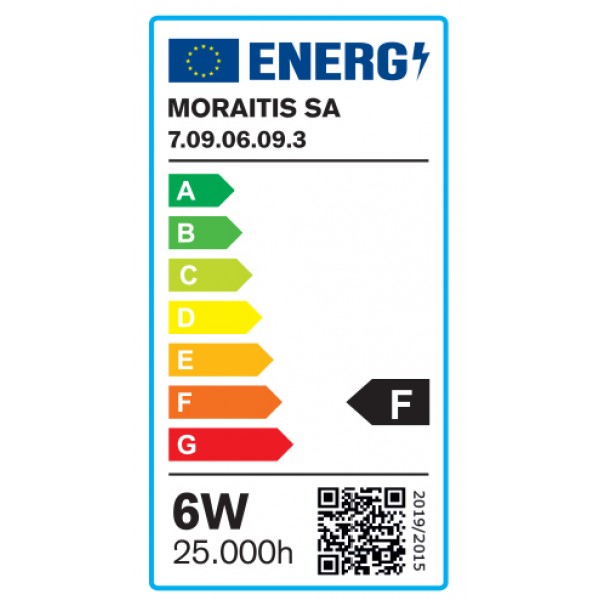 G9 LED 6watt 6500Κ Ψυχρό Λευκό (7.09.06.09.3)  Λαμπτήρες LED