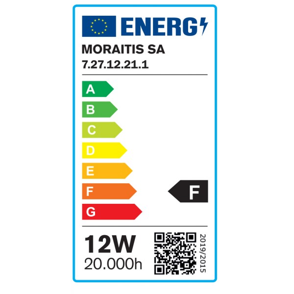 E27 LED Filament G95 12watt (7.27.12.21.1)  Λαμπτήρες LED