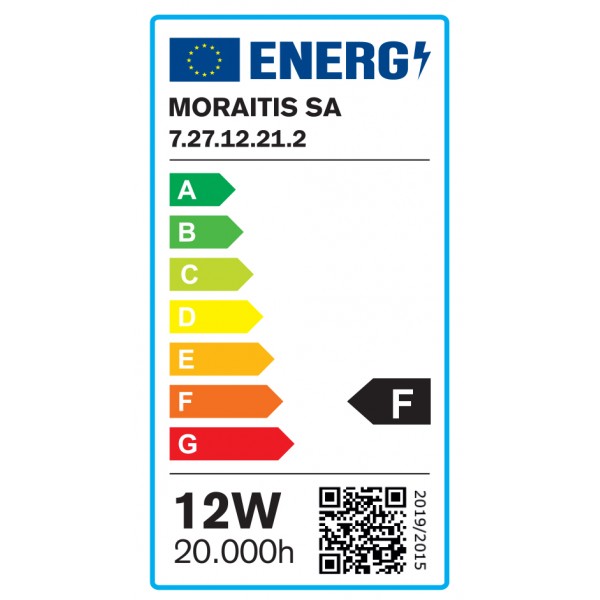 E27 LED Filament G95 12watt Φυσικό Λευκό (7.27.12.21.2)  Λαμπτήρες LED