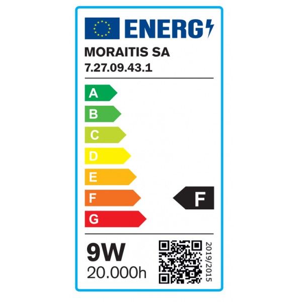 E27 LED A60 9watt 3000Κ Day Night Sensor Θερμό Λευκό (7.27.09.43.1)