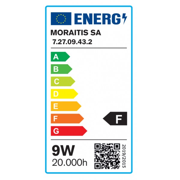 E27 LED A60 9watt 4000Κ Day Night Sensor Φυσικό Λευκό (7.27.09.43.2)