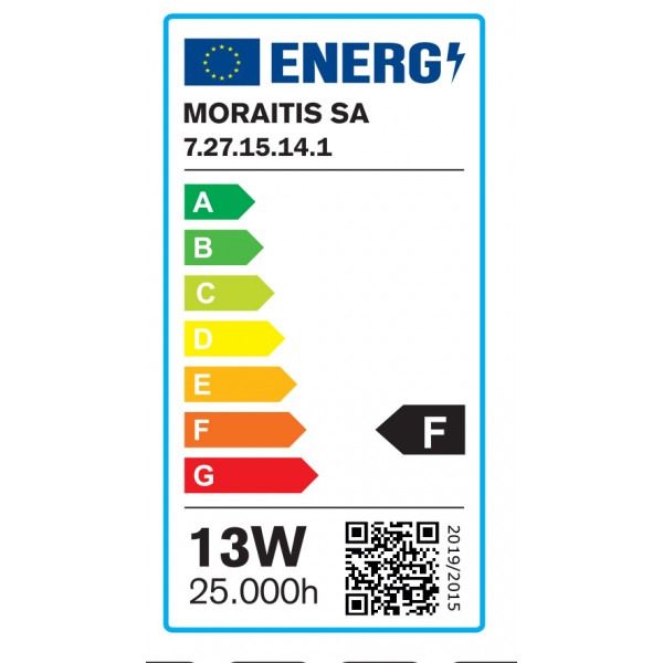 E27 LED G95 13watt 3000Κ Θερμό Λευκό (7.27.15.14.1)  Λαμπτήρες LED