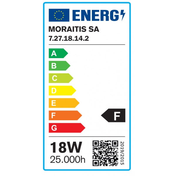 E27 LED G120 18,5watt 4000K Φυσικό Λευκό (7.27.18.14.2)  Λαμπτήρες LED