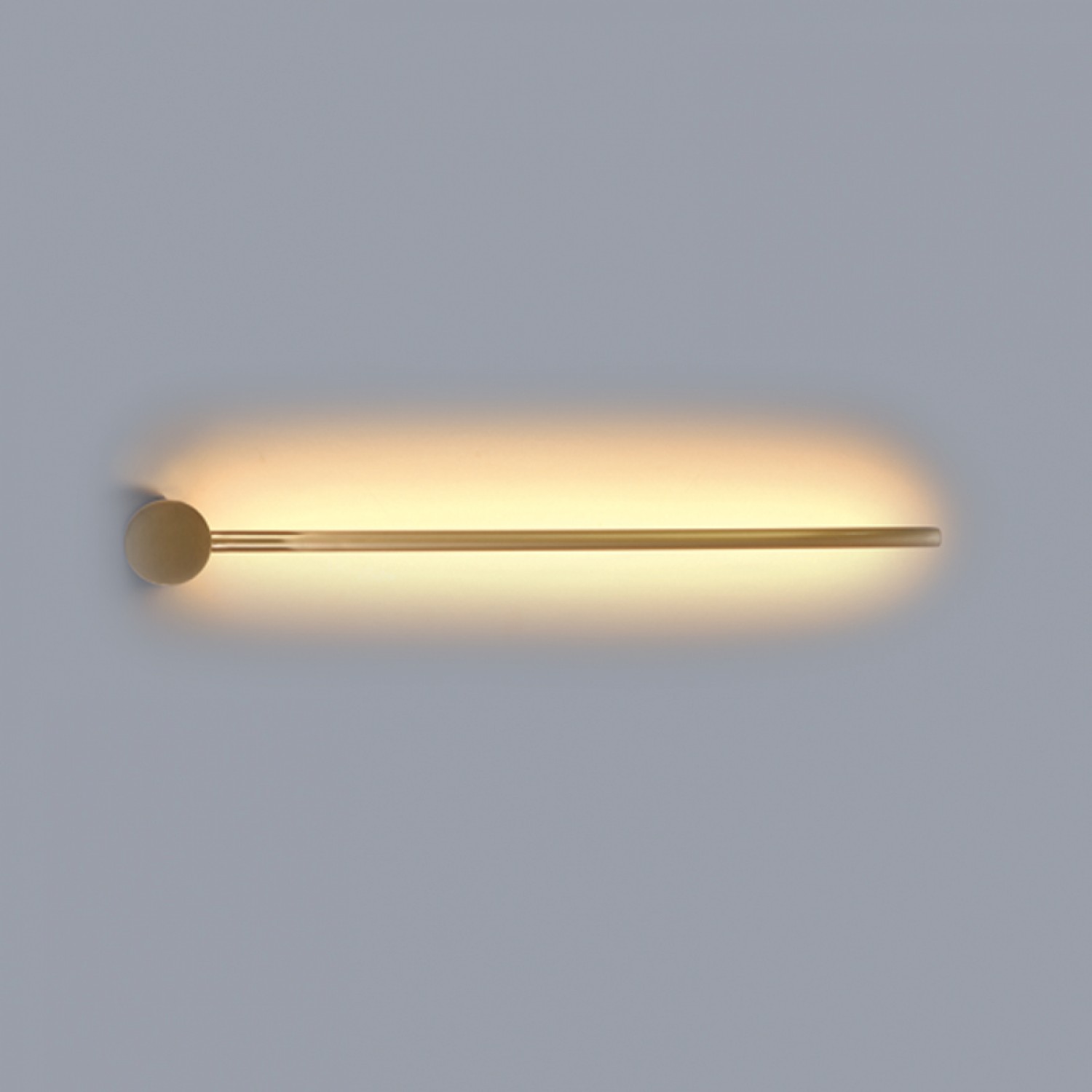 Επιτοίχιο φωτιστικό LED 7W 3000K από χρυσαφί μέταλλο D:60cm (43015-GL)