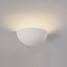 Επιτοίχιο φωτιστικό λευκό από γύψο 1XE14 D:27,5cm (43032)