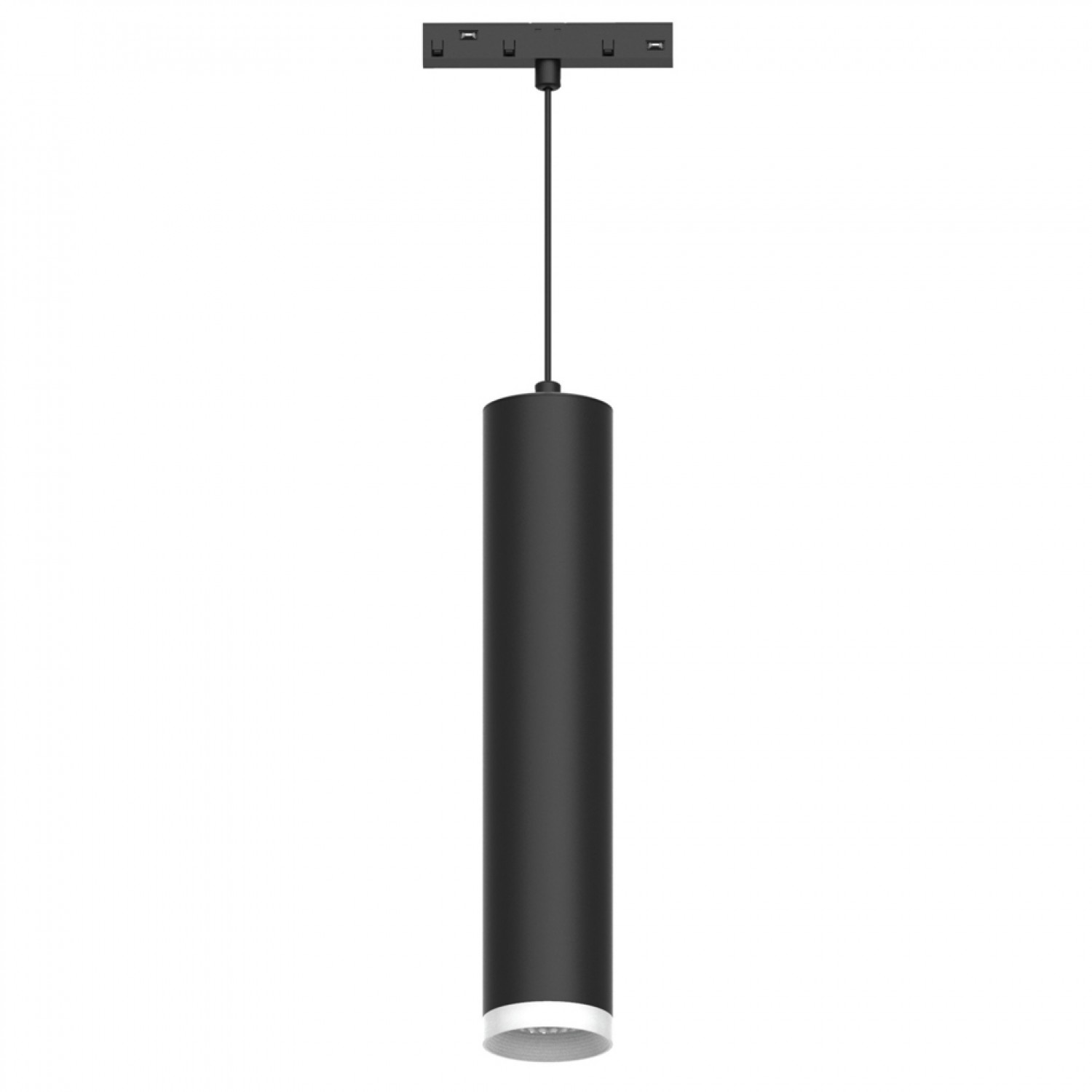 Κρεμαστό φωτιστικό LED 10W 4000K για μαγνητική ράγα σε μαύρη απόχρωση D:6cmX30cm (T02402-BL)
