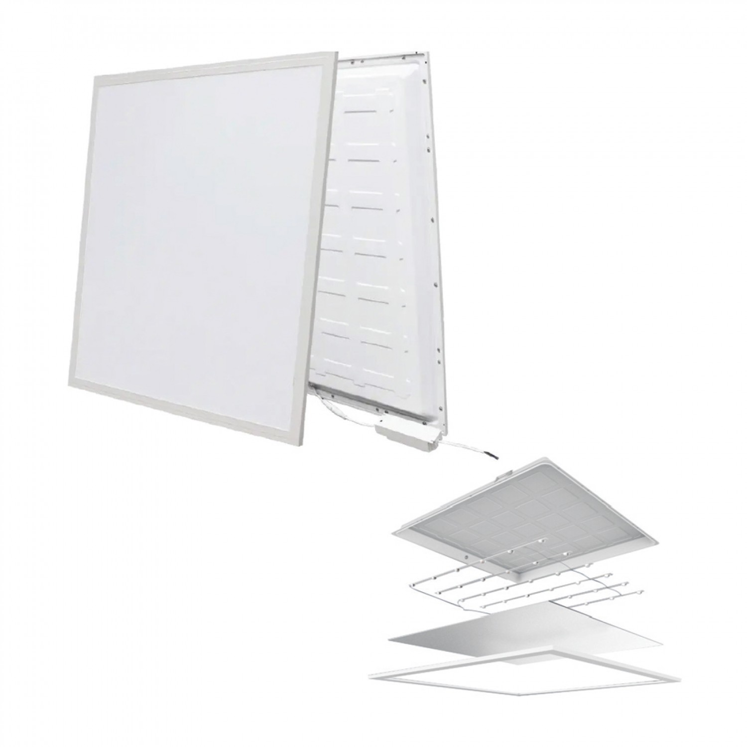 LED Panel 48watt Backlight Τετράγωνο 4000Κ Φυσικό Λευκό D:59,5cm (2.48.02.2)