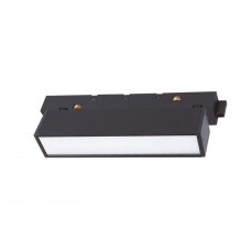 Φωτιστικό LED 12W 3000K για μαγνητική ράγα σε μαύρη απόχρωση D:30cmX4,3cm (T01701-BL)