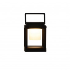 Ontario LED 2W 3000K Outdoor Solar Table Lamp Black D18,2cmx13,5cm (80100311)