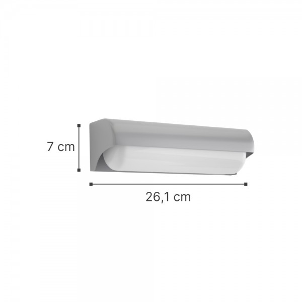 Erie LED 10W 3CCT Outdoor Wall Lamp White D:26,1cmx7cm (80203020)