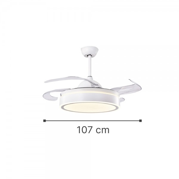 Peyto 36W 3CCT LED Fan Light in White Color (102000310)