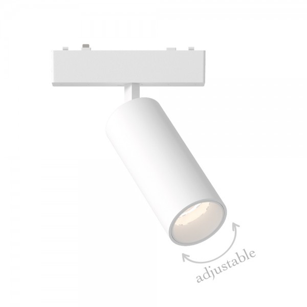 Φωτιστικό LED 9W 3000K για Ultra-Thin μαγνητική ράγα σε λευκή απόχρωση D:16cmX4,4cm (T03701-WH)
