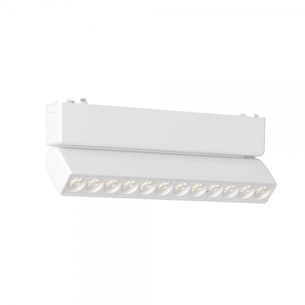 Φωτιστικό LED 12W 3CCT για Ultra-Thin μαγνητική ράγα σε λευκή απόχρωση (by tuya and zigbee) D:23cmX8cm (T04805-WH)