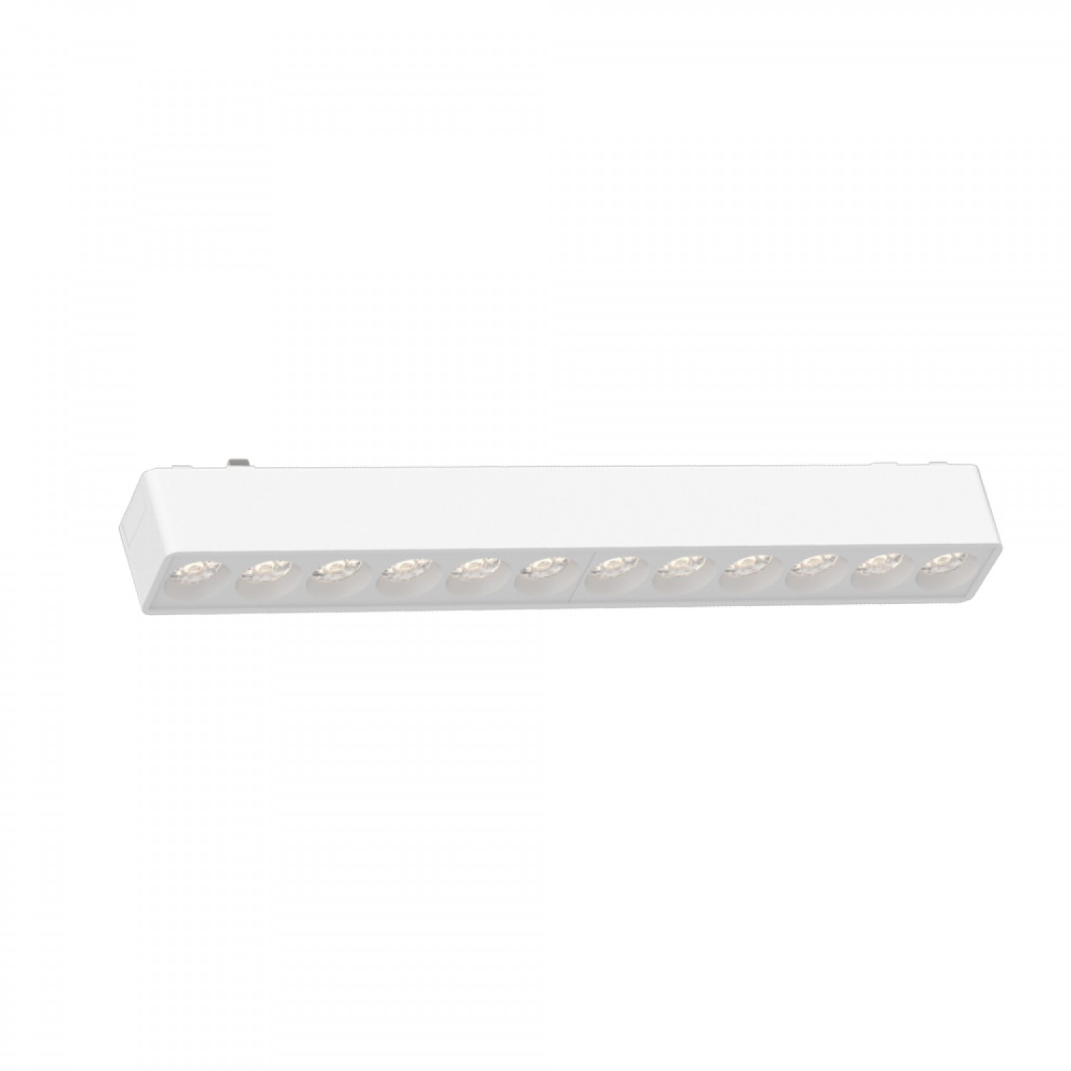 Φωτιστικό LED 12W 3CCT για Ultra-Thin μαγνητική ράγα σε λευκή απόχρωση (by tuya and zigbee) D:23cmX2,4cm (T04605-WH)