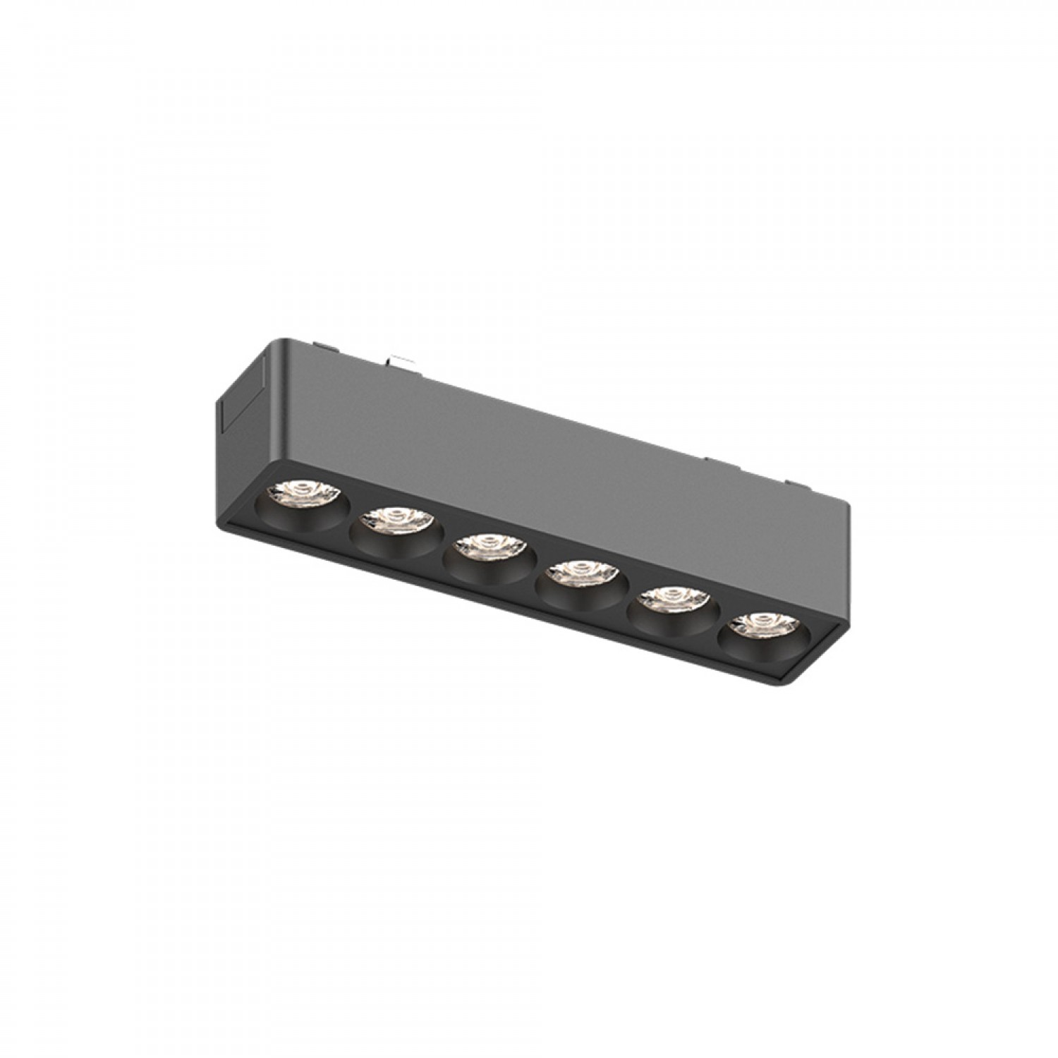 Φωτιστικό LED 6W 3000K για Ultra-Thin μαγνητική ράγα σε μαύρη απόχρωση D:12,2cmX2,4cm (T02801-BL)