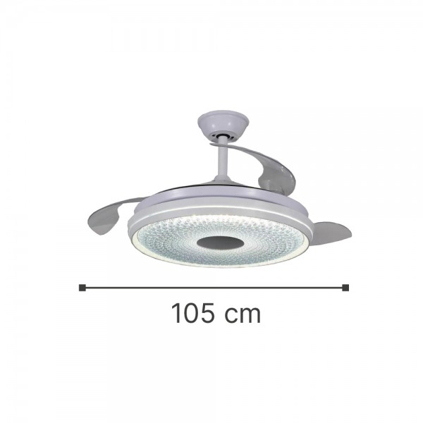 Huron 36W 3CCT LED Fan Light in White Color (102000110)