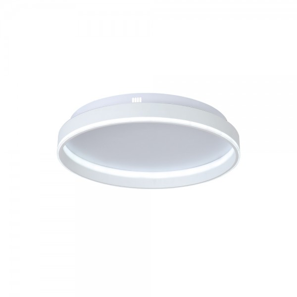 Πλαφονιέρα οροφής LED 65W 3CCT από λευκό μέταλλο και ακρυλικό D:50cm (42032-White)