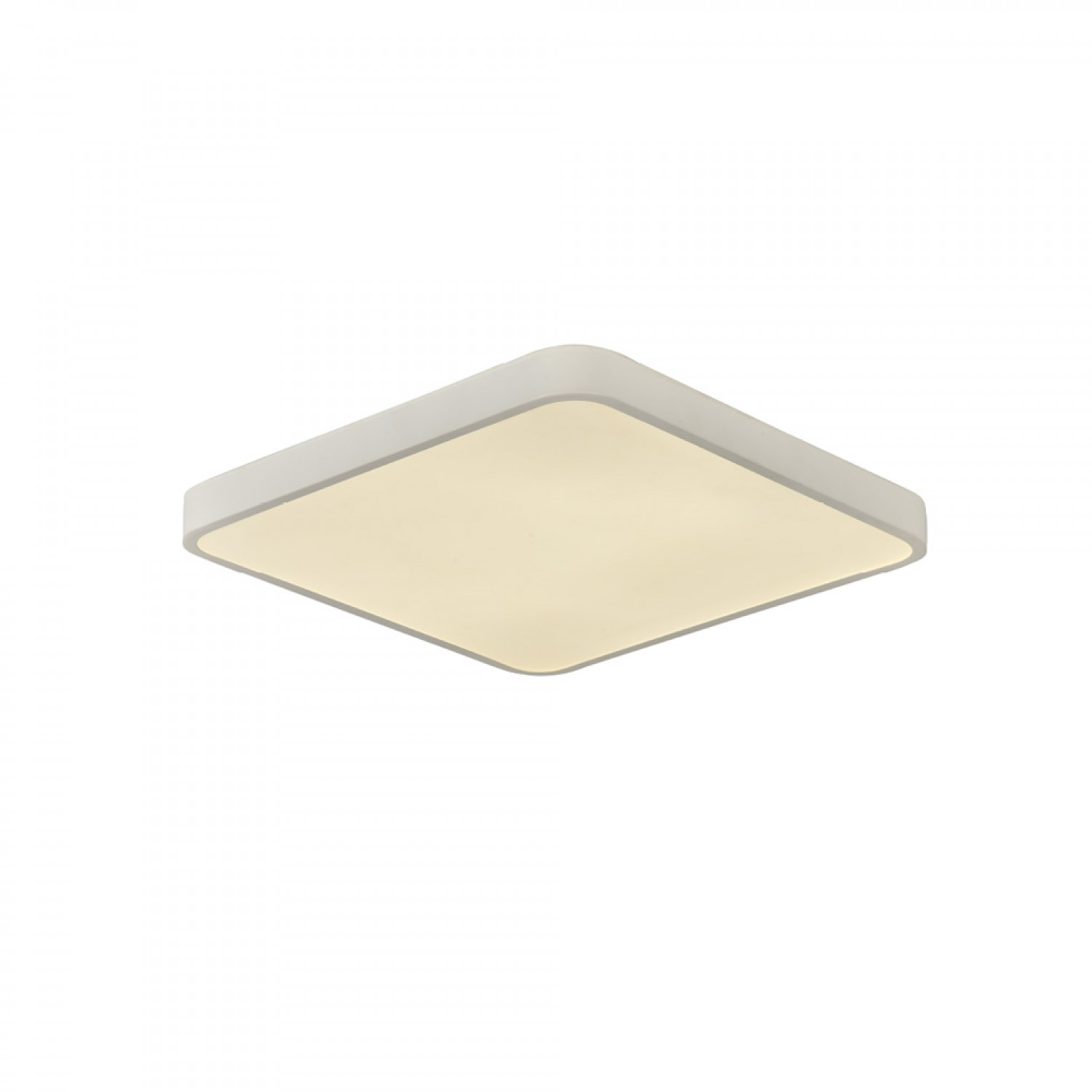 Πλαφονιέρα οροφής LED 96W 3CCT (by switch on base) από λευκό μέταλλο και ακρυλικό D:50cm (42034-White)