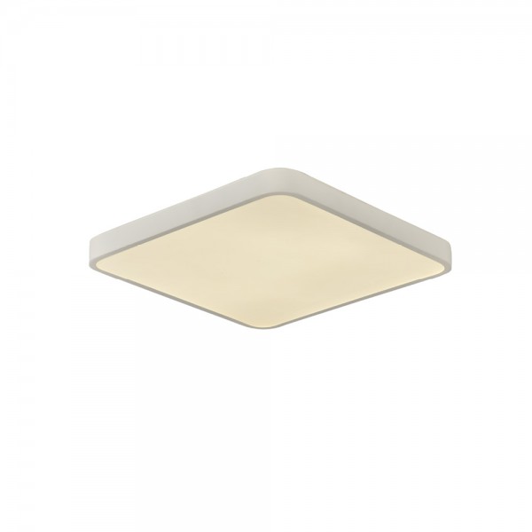 Πλαφονιέρα οροφής LED 96W 3CCT (by switch on base) από λευκό μέταλλο και ακρυλικό D:50cm (42034-White)