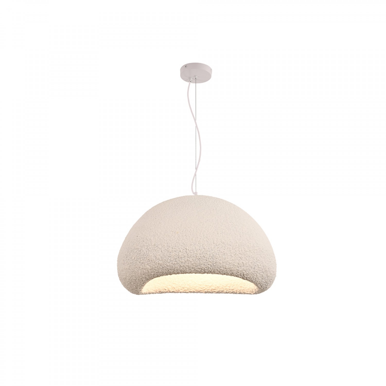 Κρεμαστό φωτιστικό από Fiberglass 1XE27 D:50cm (4067-Β)
