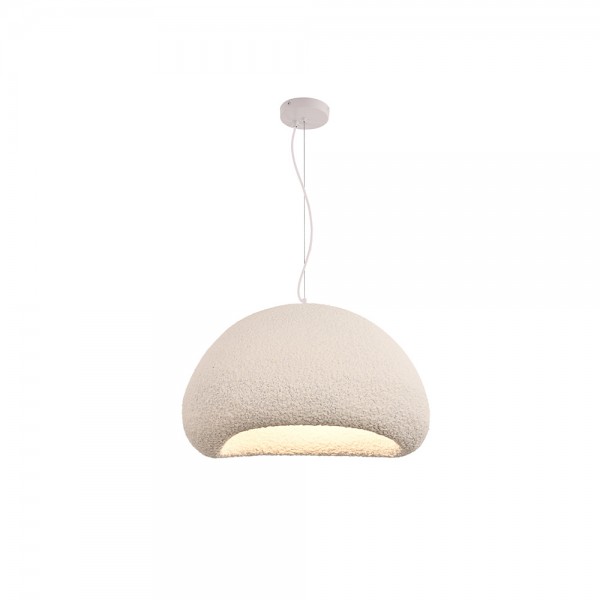 Κρεμαστό φωτιστικό από Fiberglass 1XE27 D:50cm (4067-Β)