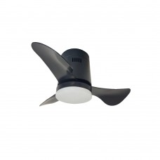 Elsinore -15W 3CCT LED Fan Light in Black with Wooden Color (102000420)