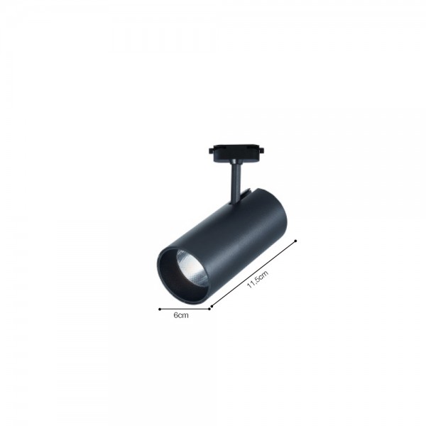 Σποτ 20W μονοφασικής ράγας σε λεύκο χρώμα (T1-05500-White)