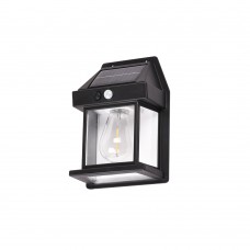 Faber-LED 10W 3CCT Solar Wall Light in Black Color (80204411S)