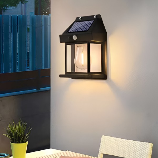 Faber-LED 10W 3CCT Solar Wall Light in Black Color (80204411S)