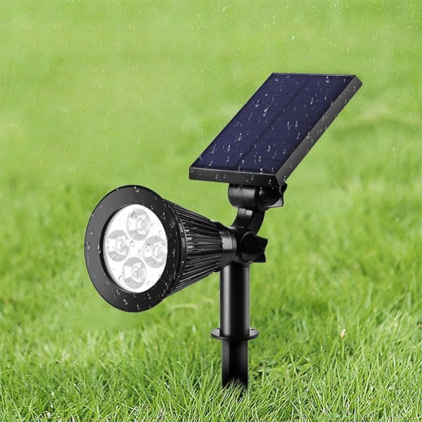 Amistad-LED 2W RGB Solar Spike Light in Black Color