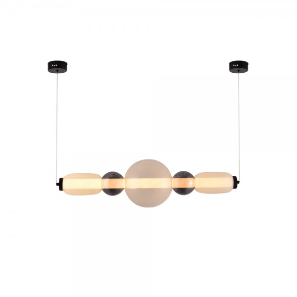 Κρεμαστό φωτιστικό LED 50W από γυαλί D:80x20cm (4078-Smoky)