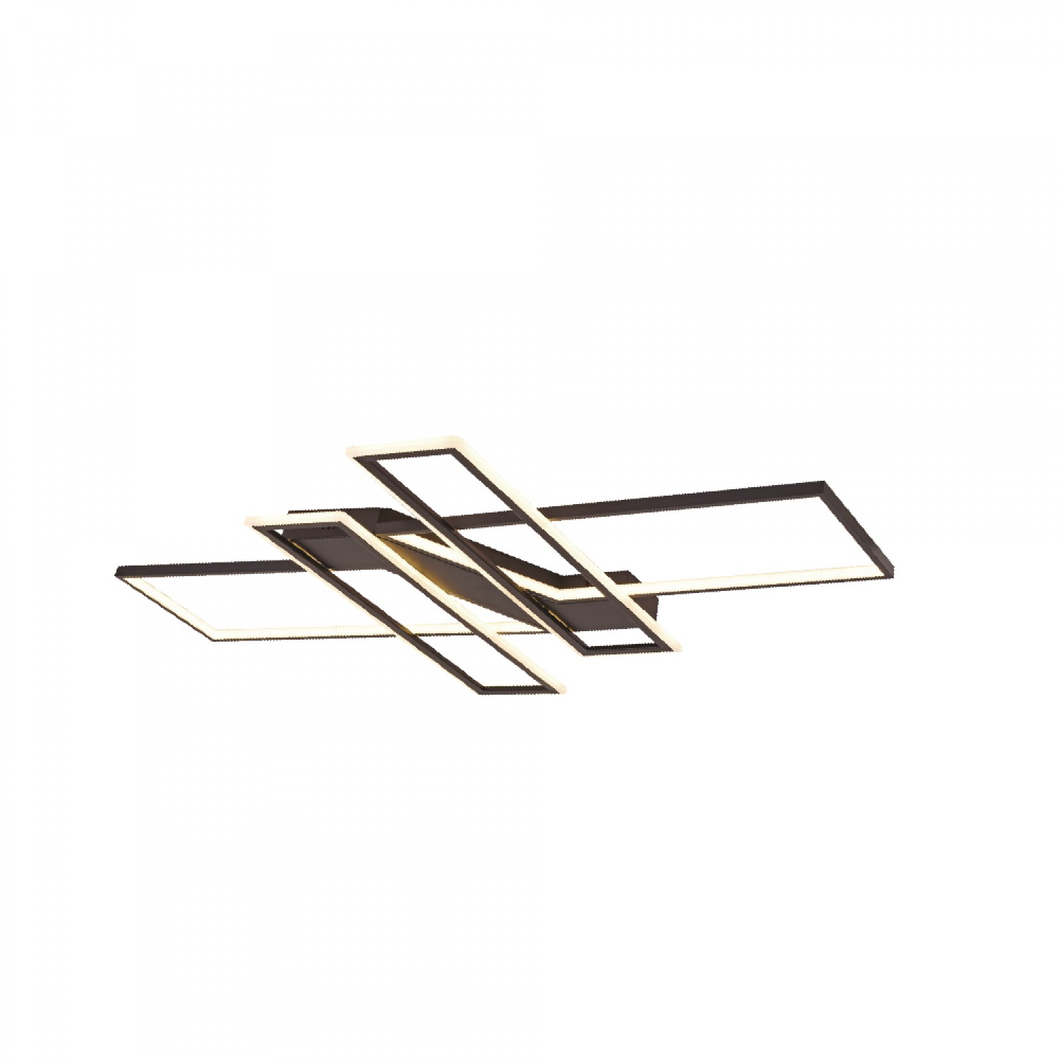 Πλαφονιέρα οροφής LED 100W 3CCT σε μαύρη απόχρωση D:120x80cm (6108)
