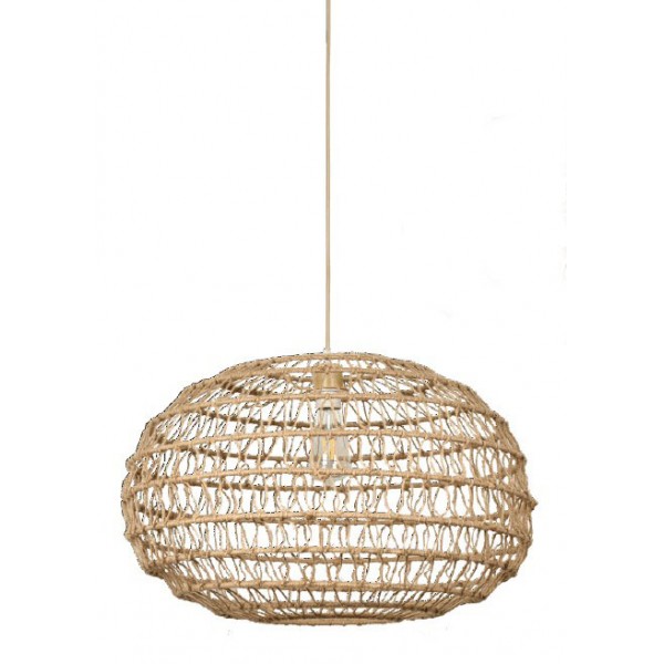 Κρεμαστό Φωτιστικό από σχοινί 1xE27 D:60cm (4041-A) Κρεμαστό Φωτιστικό από σχοινί 1xE27 D:60cm (4041-A)