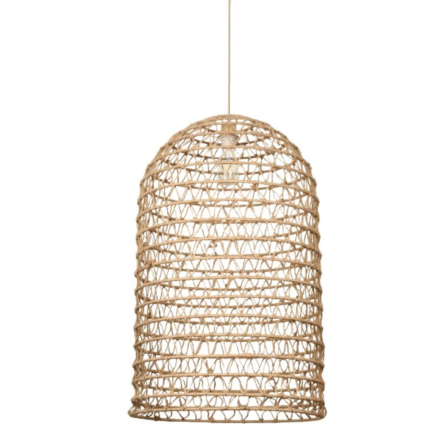 Κρεμαστό Φωτιστικό από σχοινί 1xE27 D:50cm (4048-A)