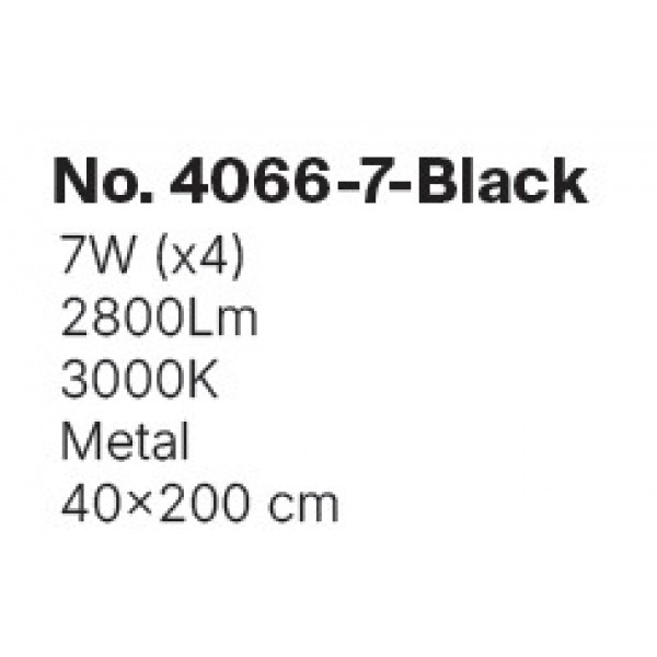 Κρεμαστό φωτιστικό LED 7* 5W 3000K από μαύρο μέταλλο D:40X200cm (4066-7-Black) Κρεμαστό φωτιστικό LED 7* 5W 3000K από μαύρο μέταλλο D:40X200cm (4066-7-Black)