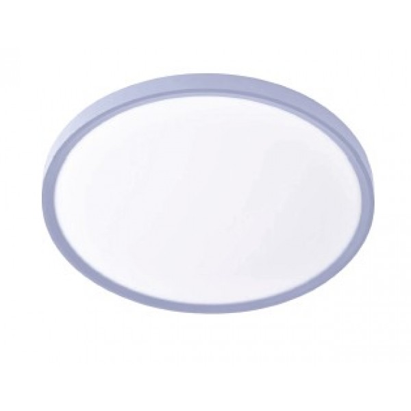 Πλαφονιέρα οροφής LED 60W 3CCT (by switch on base) σε ασημί απόχρωση D:75x2,5cm (42036-AA-Silver)
