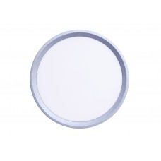 Πλαφονιέρα οροφής LED 32W 3CCT (by switch on base) σε ασημί απόχρωση D:40x2,5cm (42036-C-Silver)